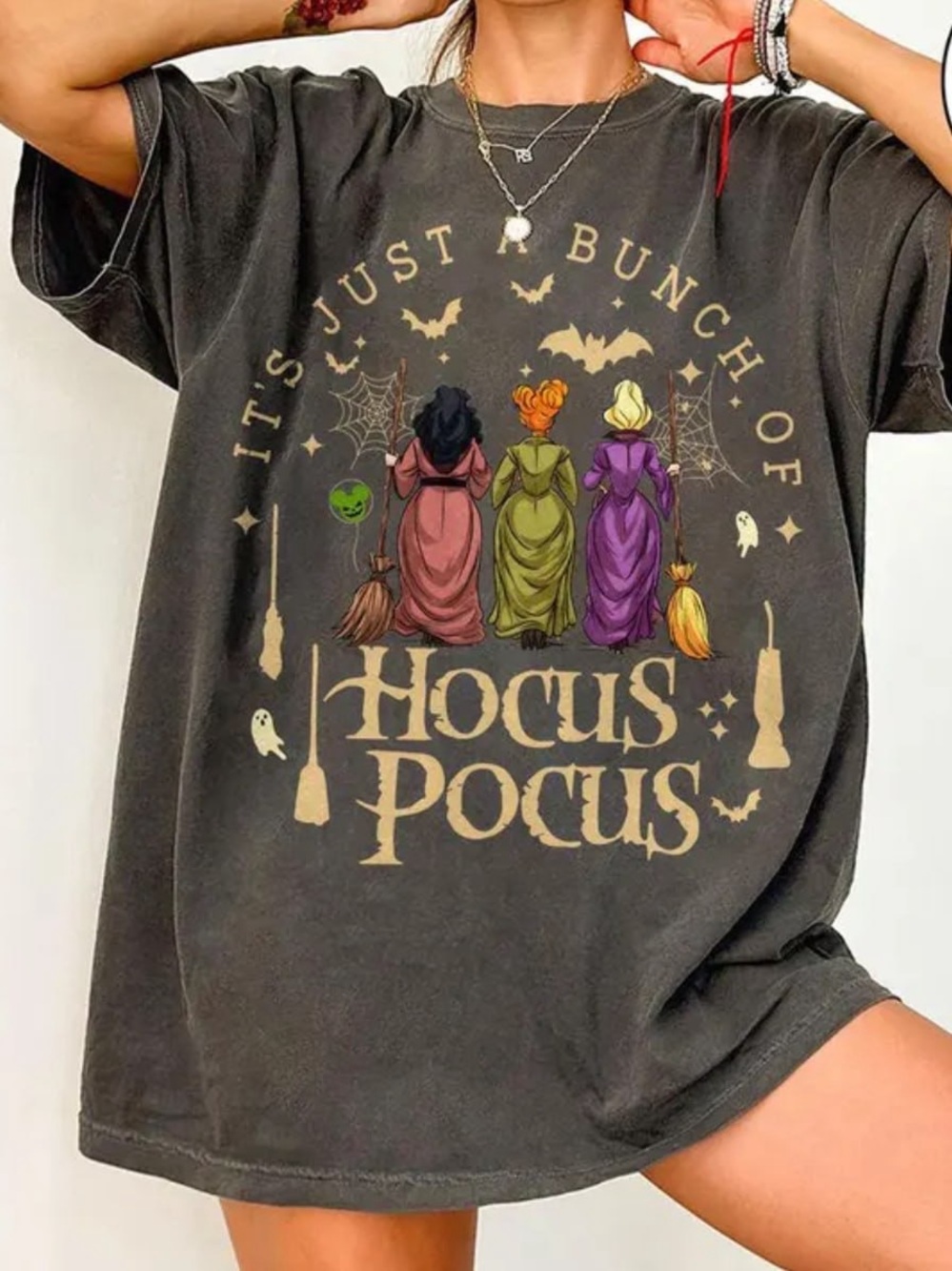 Comfort Colors Pepper Graphic Hocus Pocus Short Sleeve Tee